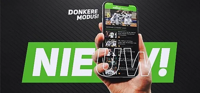 VoetbalNieuws lanceert donkere modus van app en mobiele site