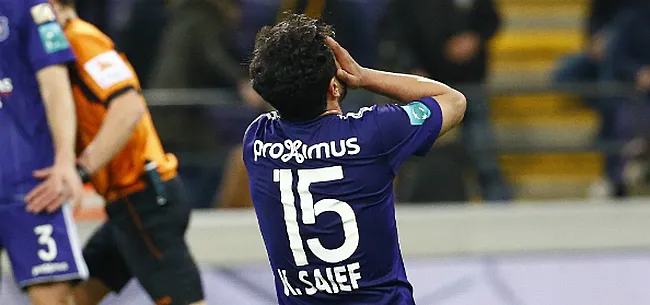 Anderlecht toch nog niet volledig verlost van Saief