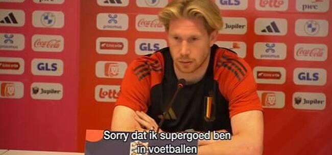 De Bruyne ‘excuseert zich’: “Sorry dat ik supergoed ben in voetballen”