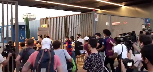 Spanning loopt op: Barça-fans breken clubcomplex binnen 