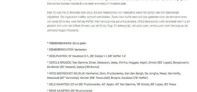 Aanwinst Beerschot: 