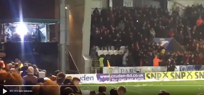 Zo rekenen Schotse supporters met elkaar af (VIDEO)