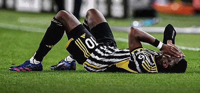 Eerste basisplaats Pogba van het seizoen eindigt in tranen