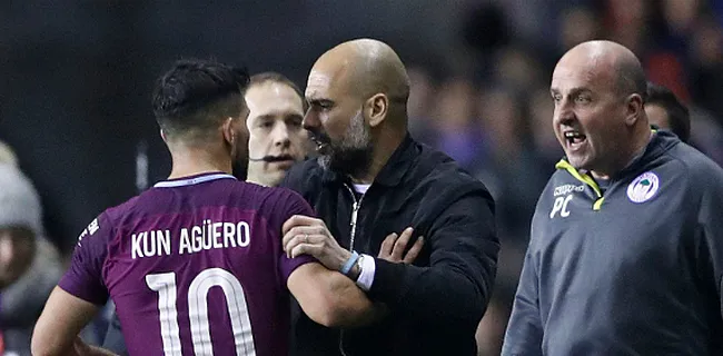 VIDEO: Belaagde Aguero verkoopt Wigan-fan een klap