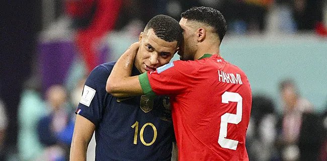 Bromance Hakimi en Mbappé zorgt voor bijzonder beeld