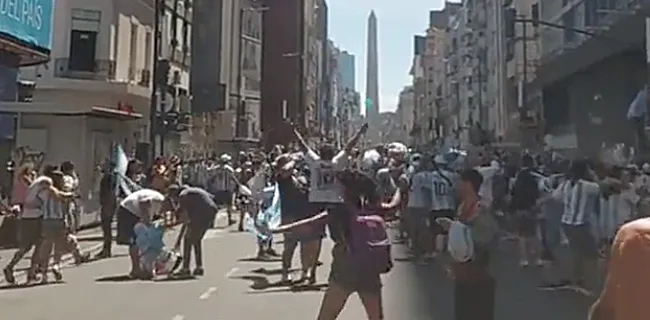 Kippenvel: ongeziene beelden na WK-uitbarsting Argentinië