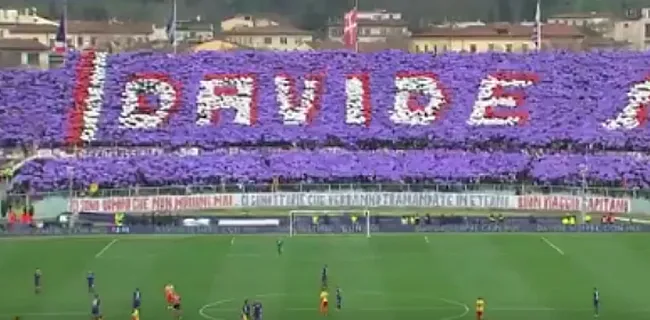 VIDEO: Fiorentina én tegenstander met ongezien eerbetoon Astori