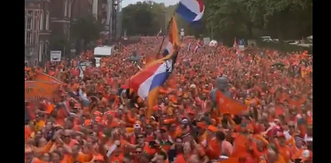 Spectaculaire beelden: Oranje-legioen overspoelt Hamburg