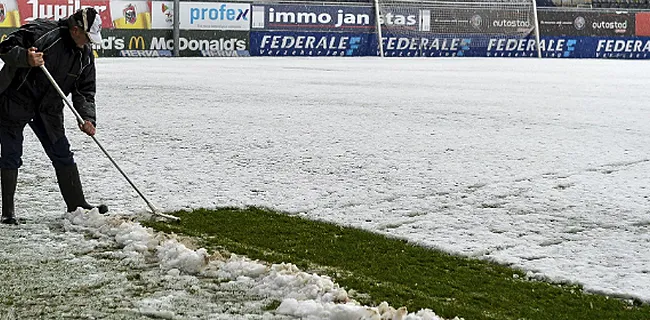 Hevige sneeuwval: Wedstrijd tussen Tubeke en Beerschot afgelast