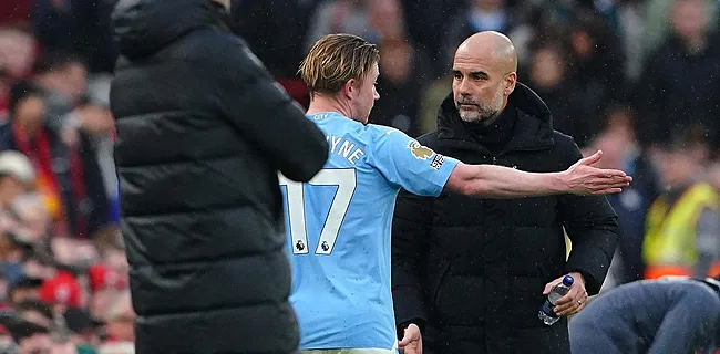 Haar in de boter met De Bruyne? Guardiola reageert