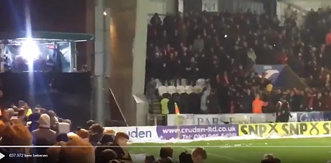 Zo rekenen Schotse supporters met elkaar af (VIDEO)