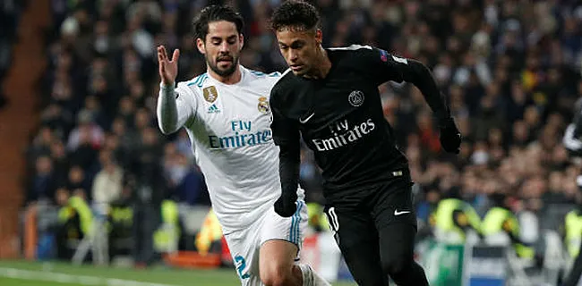 Neymar maakt zich trending topic na eerste helft Real - PSG