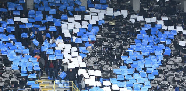 WAW! De driedubbele en prachtige tifo van Club Brugge-fans hier in beeld