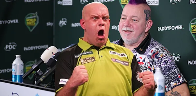 WK Darts: Van Gerwen pelt snoeihard eitje met Peter Wright